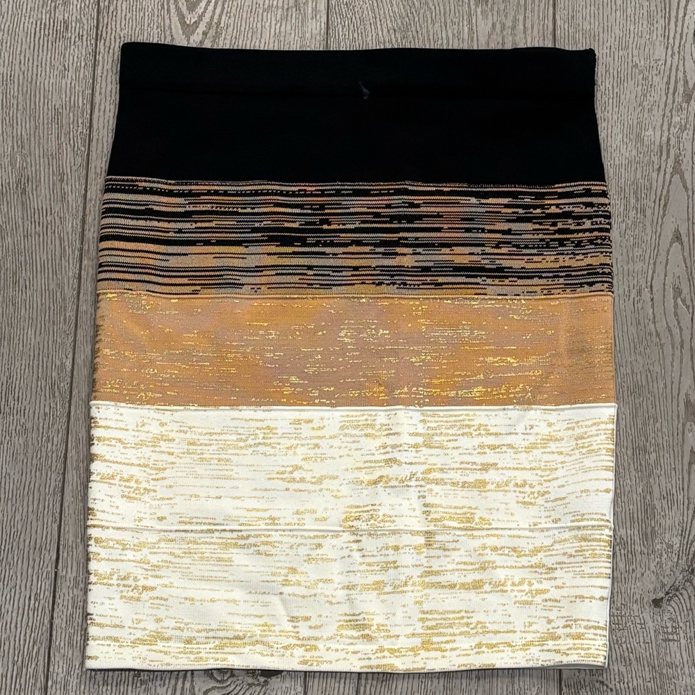Elegant Black and Gold Women's Skirt